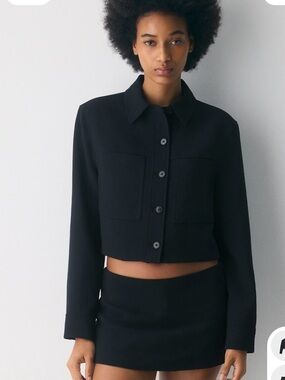 Little Cropped Jacket- crepette